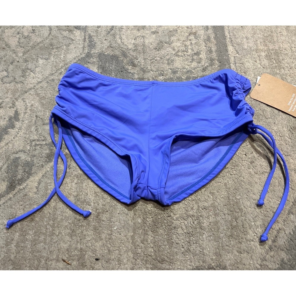 New Hobie swim bottoms Ruched‎ Tie Sides size small purple Women's
